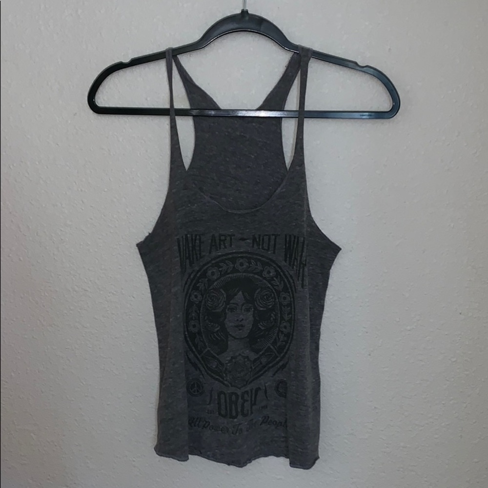 Grey Obey Tank Top